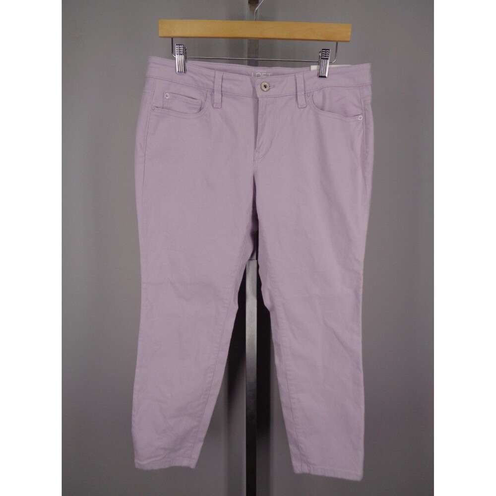 Ann Taylor Loft Modern Ankle Pants Size 10P Purple Lavender Lilac New